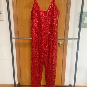 Sequin jumpsuit size L